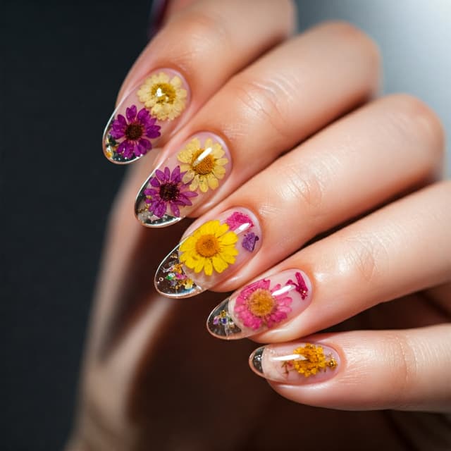 Encapsulated Dried Flowers