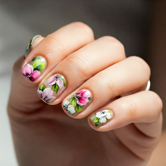 Hand Painted Flowers
