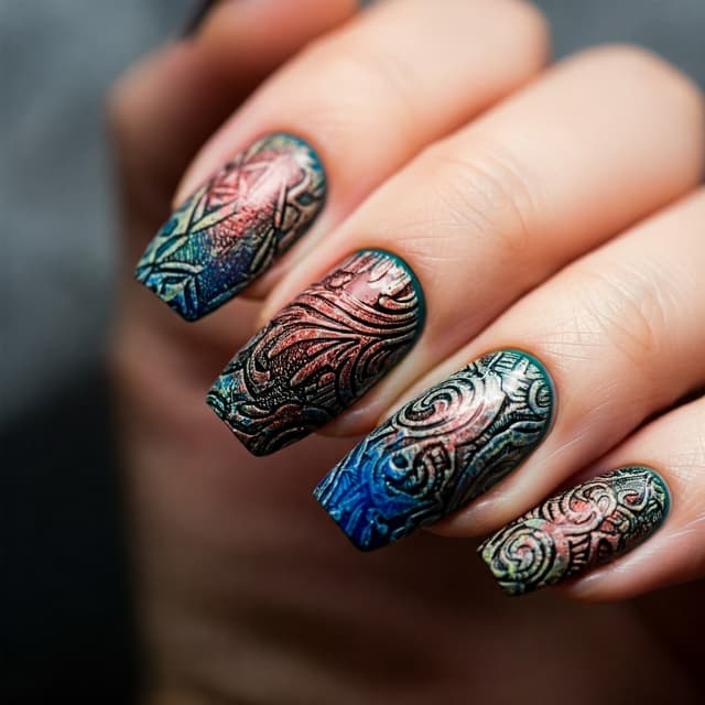 Layered Stamping Art